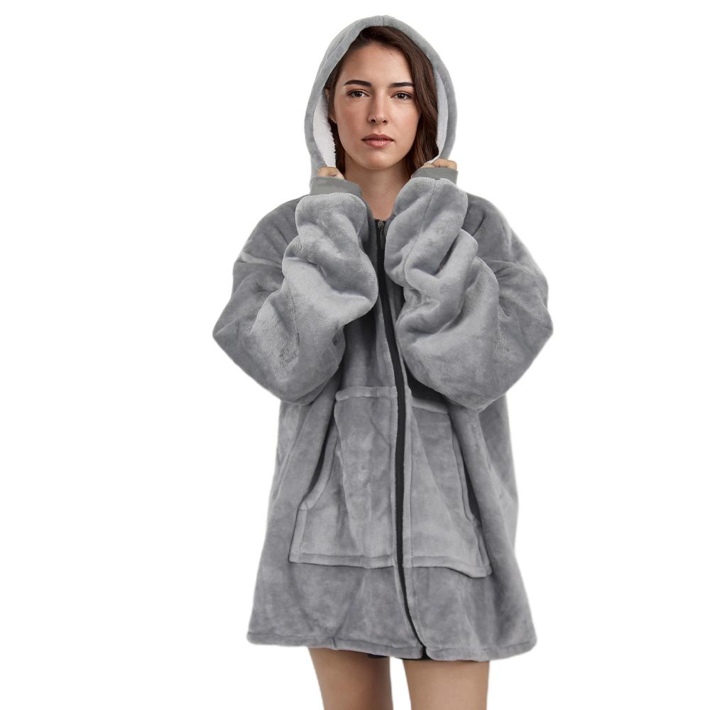 (UNISEX) Fleece Oversized Blanket Hoodie