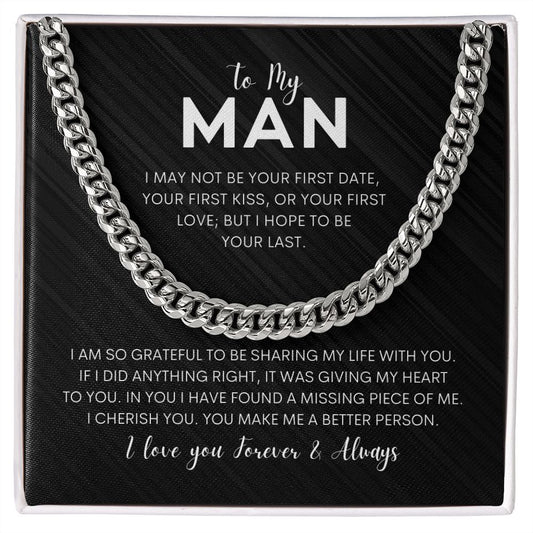 To My Man | Forever & Always - Chain Link Chain