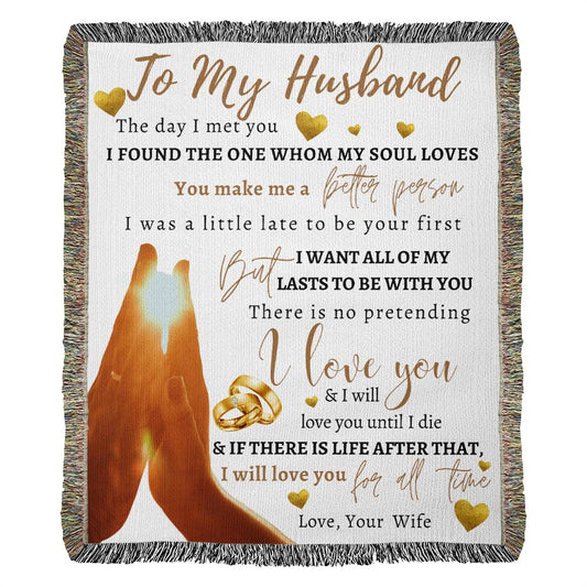 To My Husband | Heirloom Woven Blanket